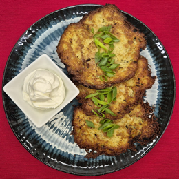 Placki ziemniaczane ze śmietaną 3szt.