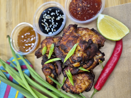 Kurczaczki z sosami - 6 szt.