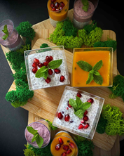 Deser egzotyczny  z mango i chia.